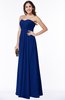 ColsBM Natasha Sodalite Blue Simple A-line Sleeveless Zip up Chiffon Pleated Plus Size Bridesmaid Dresses