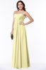 ColsBM Natasha Soft Yellow Simple A-line Sleeveless Zip up Chiffon Pleated Plus Size Bridesmaid Dresses