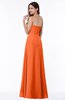 ColsBM Natasha Tangerine Simple A-line Sleeveless Zip up Chiffon Pleated Plus Size Bridesmaid Dresses