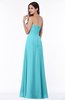 ColsBM Natasha Turquoise Simple A-line Sleeveless Zip up Chiffon Pleated Plus Size Bridesmaid Dresses