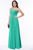 ColsBM Natasha Viridian Green Simple A-line Sleeveless Zip up Chiffon Pleated Plus Size Bridesmaid Dresses