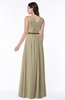 ColsBM Judith Candied Ginger Traditional V-neck Sleeveless Chiffon Floor Length Ruching Plus Size Bridesmaid Dresses