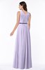 ColsBM Judith Light Purple Traditional V-neck Sleeveless Chiffon Floor Length Ruching Plus Size Bridesmaid Dresses