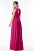 ColsBM Cherish Beetroot Purple Traditional A-line Jewel Sleeveless Zipper Sash Bridesmaid Dresses