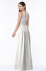 ColsBM Cherish Cloud White Traditional A-line Jewel Sleeveless Zipper Sash Bridesmaid Dresses