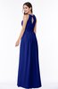 ColsBM Cherish Electric Blue Traditional A-line Jewel Sleeveless Zipper Sash Bridesmaid Dresses
