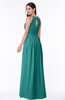 ColsBM Cherish Emerald Green Traditional A-line Jewel Sleeveless Zipper Sash Bridesmaid Dresses