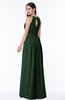 ColsBM Cherish Hunter Green Traditional A-line Jewel Sleeveless Zipper Sash Bridesmaid Dresses