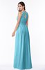 ColsBM Cherish Light Blue Traditional A-line Jewel Sleeveless Zipper Sash Bridesmaid Dresses
