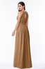 ColsBM Cherish Light Brown Traditional A-line Jewel Sleeveless Zipper Sash Bridesmaid Dresses