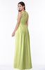 ColsBM Cherish Lime Sherbet Traditional A-line Jewel Sleeveless Zipper Sash Bridesmaid Dresses