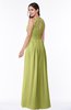 ColsBM Cherish Linden Green Traditional A-line Jewel Sleeveless Zipper Sash Bridesmaid Dresses