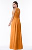 ColsBM Cherish Orange Traditional A-line Jewel Sleeveless Zipper Sash Bridesmaid Dresses