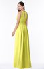 ColsBM Cherish Pale Yellow Traditional A-line Jewel Sleeveless Zipper Sash Bridesmaid Dresses