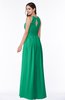 ColsBM Cherish Pepper Green Traditional A-line Jewel Sleeveless Zipper Sash Bridesmaid Dresses