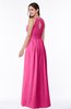 ColsBM Cherish Rose Pink Traditional A-line Jewel Sleeveless Zipper Sash Bridesmaid Dresses