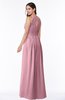 ColsBM Cherish Rosebloom Traditional A-line Jewel Sleeveless Zipper Sash Bridesmaid Dresses