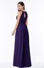 ColsBM Cherish Royal Purple Traditional A-line Jewel Sleeveless Zipper Sash Bridesmaid Dresses