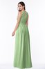 ColsBM Cherish Sage Green Traditional A-line Jewel Sleeveless Zipper Sash Bridesmaid Dresses