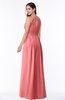 ColsBM Cherish Shell Pink Traditional A-line Jewel Sleeveless Zipper Sash Bridesmaid Dresses