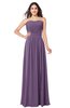 ColsBM Giuliana Chinese Violet Mature A-line Sleeveless Half Backless Floor Length Ruching Plus Size Bridesmaid Dresses