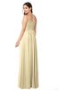 ColsBM Giuliana Cornhusk Mature A-line Sleeveless Half Backless Floor Length Ruching Plus Size Bridesmaid Dresses
