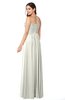 ColsBM Giuliana Cream Mature A-line Sleeveless Half Backless Floor Length Ruching Plus Size Bridesmaid Dresses