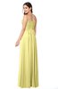 ColsBM Giuliana Daffodil Mature A-line Sleeveless Half Backless Floor Length Ruching Plus Size Bridesmaid Dresses