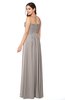 ColsBM Giuliana Fawn Mature A-line Sleeveless Half Backless Floor Length Ruching Plus Size Bridesmaid Dresses