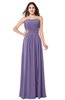 ColsBM Giuliana Lilac Mature A-line Sleeveless Half Backless Floor Length Ruching Plus Size Bridesmaid Dresses