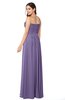 ColsBM Giuliana Lilac Mature A-line Sleeveless Half Backless Floor Length Ruching Plus Size Bridesmaid Dresses