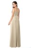 ColsBM Giuliana Novelle Peach Mature A-line Sleeveless Half Backless Floor Length Ruching Plus Size Bridesmaid Dresses