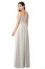 ColsBM Giuliana Off White Mature A-line Sleeveless Half Backless Floor Length Ruching Plus Size Bridesmaid Dresses