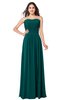 ColsBM Giuliana Shaded Spruce Mature A-line Sleeveless Half Backless Floor Length Ruching Plus Size Bridesmaid Dresses