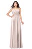 ColsBM Giuliana Silver Peony Mature A-line Sleeveless Half Backless Floor Length Ruching Plus Size Bridesmaid Dresses