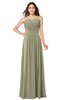 ColsBM Giuliana Sponge Mature A-line Sleeveless Half Backless Floor Length Ruching Plus Size Bridesmaid Dresses