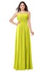ColsBM Giuliana Sulphur Spring Mature A-line Sleeveless Half Backless Floor Length Ruching Plus Size Bridesmaid Dresses