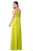 ColsBM Giuliana Sulphur Spring Mature A-line Sleeveless Half Backless Floor Length Ruching Plus Size Bridesmaid Dresses