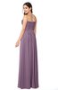 ColsBM Giuliana Valerian Mature A-line Sleeveless Half Backless Floor Length Ruching Plus Size Bridesmaid Dresses