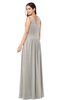 ColsBM Lucia Ashes Of Roses Sexy A-line V-neck Zipper Floor Length Ruching Plus Size Bridesmaid Dresses