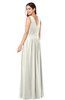 ColsBM Lucia Ivory Sexy A-line V-neck Zipper Floor Length Ruching Plus Size Bridesmaid Dresses