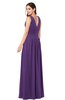 ColsBM Lucia Pansy Sexy A-line V-neck Zipper Floor Length Ruching Plus Size Bridesmaid Dresses