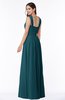 ColsBM Marie Blue Green Plain A-line Jewel Sleeveless Chiffon Bridesmaid Dresses