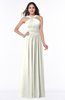 ColsBM Marie Cream Plain A-line Jewel Sleeveless Chiffon Bridesmaid Dresses