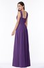 ColsBM Marie Dark Purple Plain A-line Jewel Sleeveless Chiffon Bridesmaid Dresses