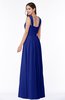 ColsBM Marie Electric Blue Plain A-line Jewel Sleeveless Chiffon Bridesmaid Dresses