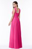 ColsBM Marie Fandango Pink Plain A-line Jewel Sleeveless Chiffon Bridesmaid Dresses