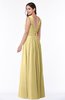 ColsBM Marie Gold Plain A-line Jewel Sleeveless Chiffon Bridesmaid Dresses
