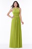ColsBM Marie Green Oasis Plain A-line Jewel Sleeveless Chiffon Bridesmaid Dresses