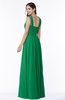ColsBM Marie Green Plain A-line Jewel Sleeveless Chiffon Bridesmaid Dresses